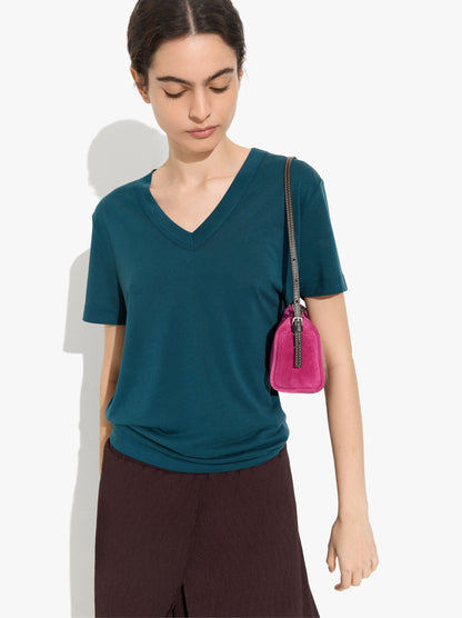 T-Shirt With V-Neck