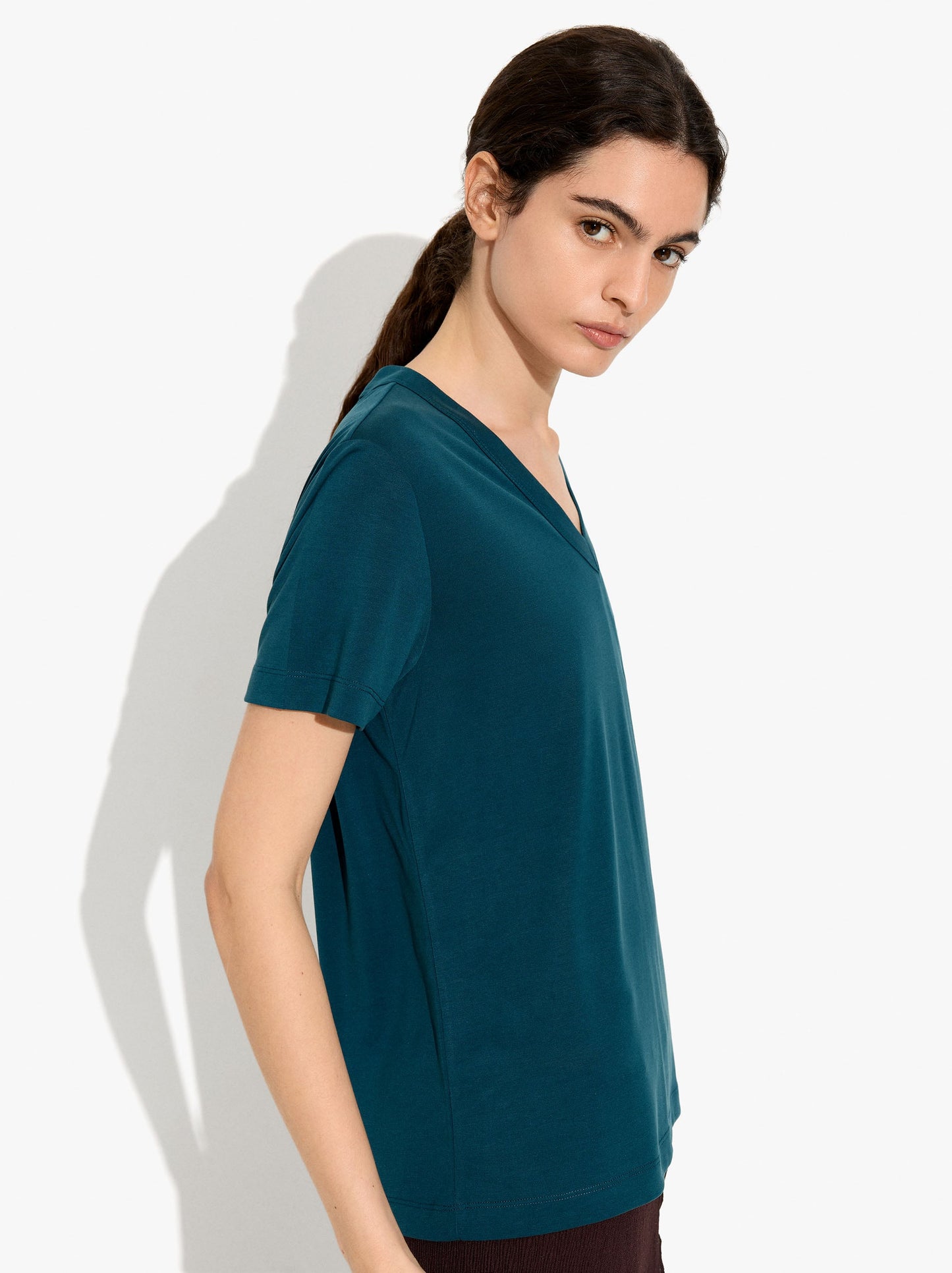 T-Shirt With V-Neck
