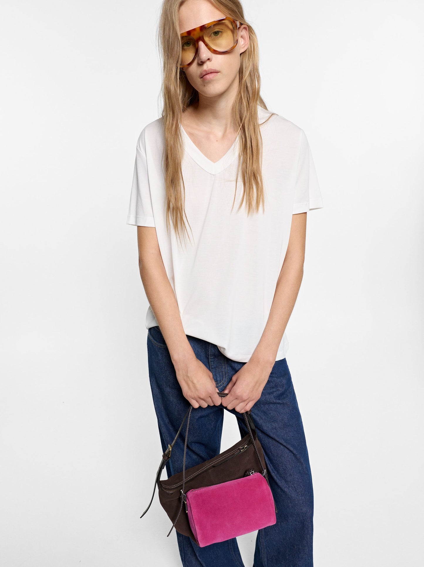 T-Shirt With V-Neck