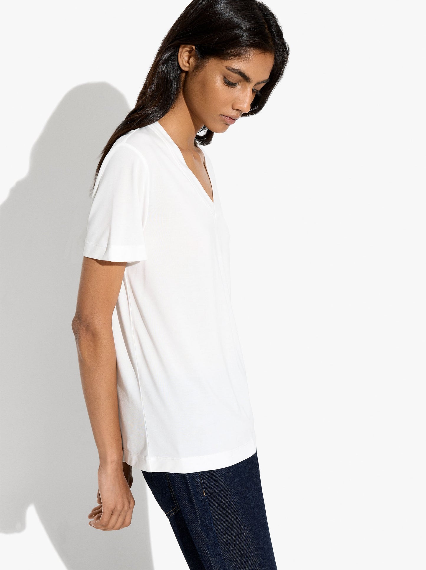 T-Shirt With V-Neck