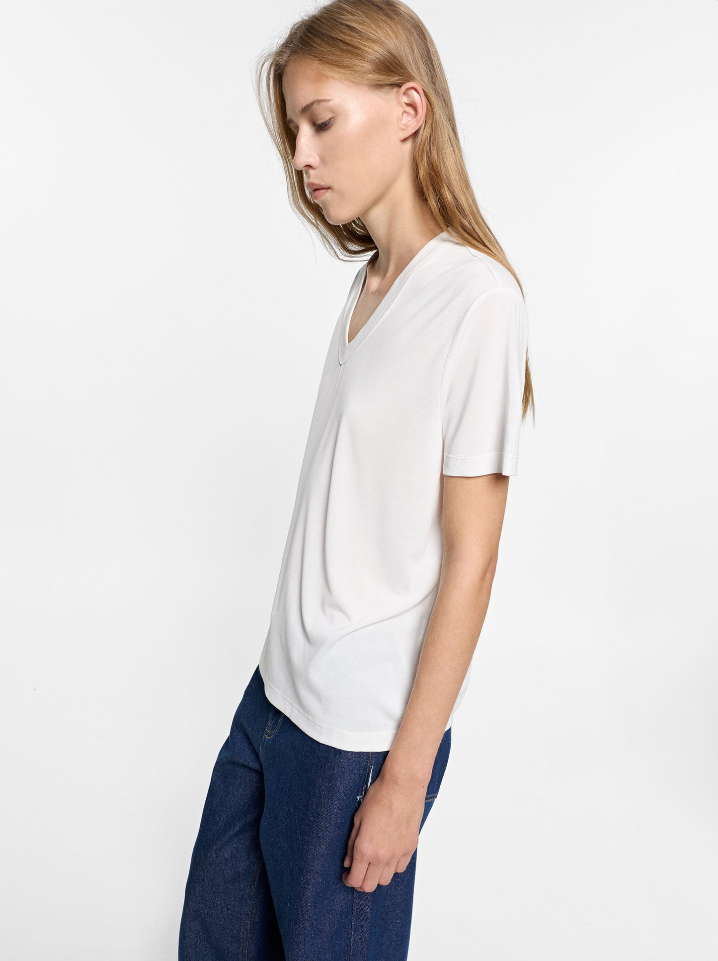T-Shirt With V-Neck