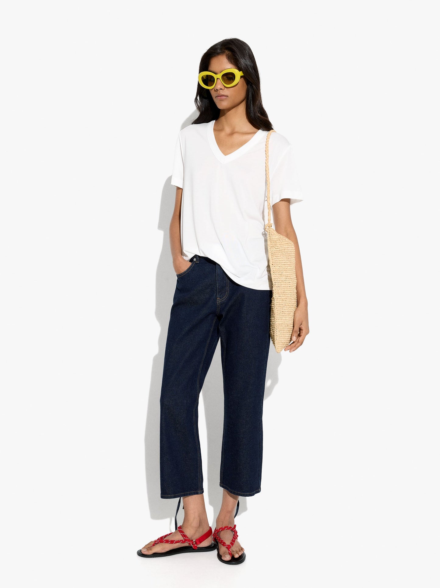 T-Shirt With V-Neck