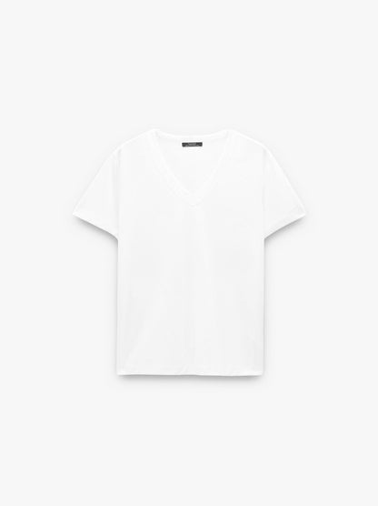 T-Shirt With V-Neck
