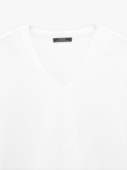 T-Shirt With V-Neck