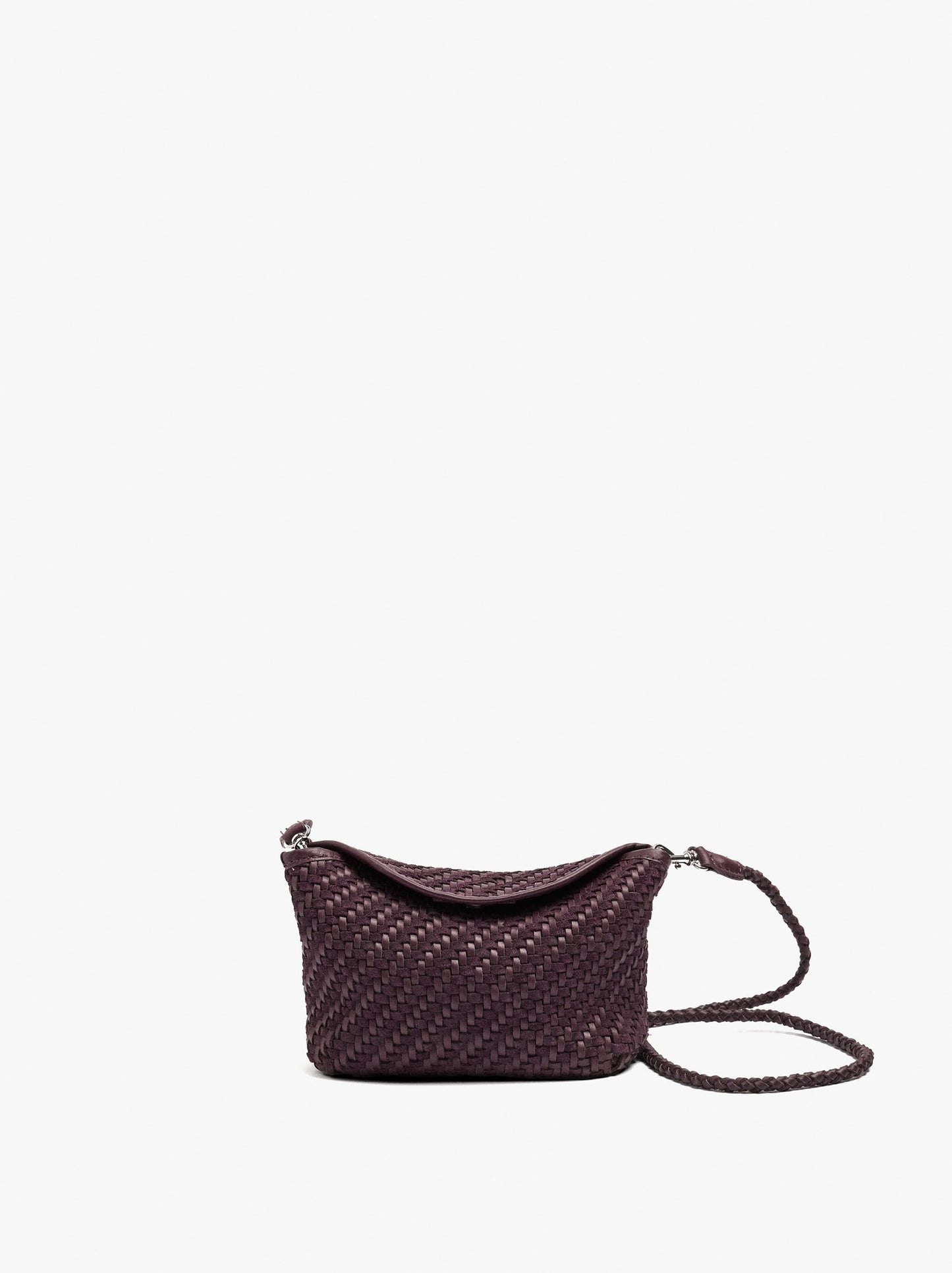 Crossbody Bag Of Braided Leather