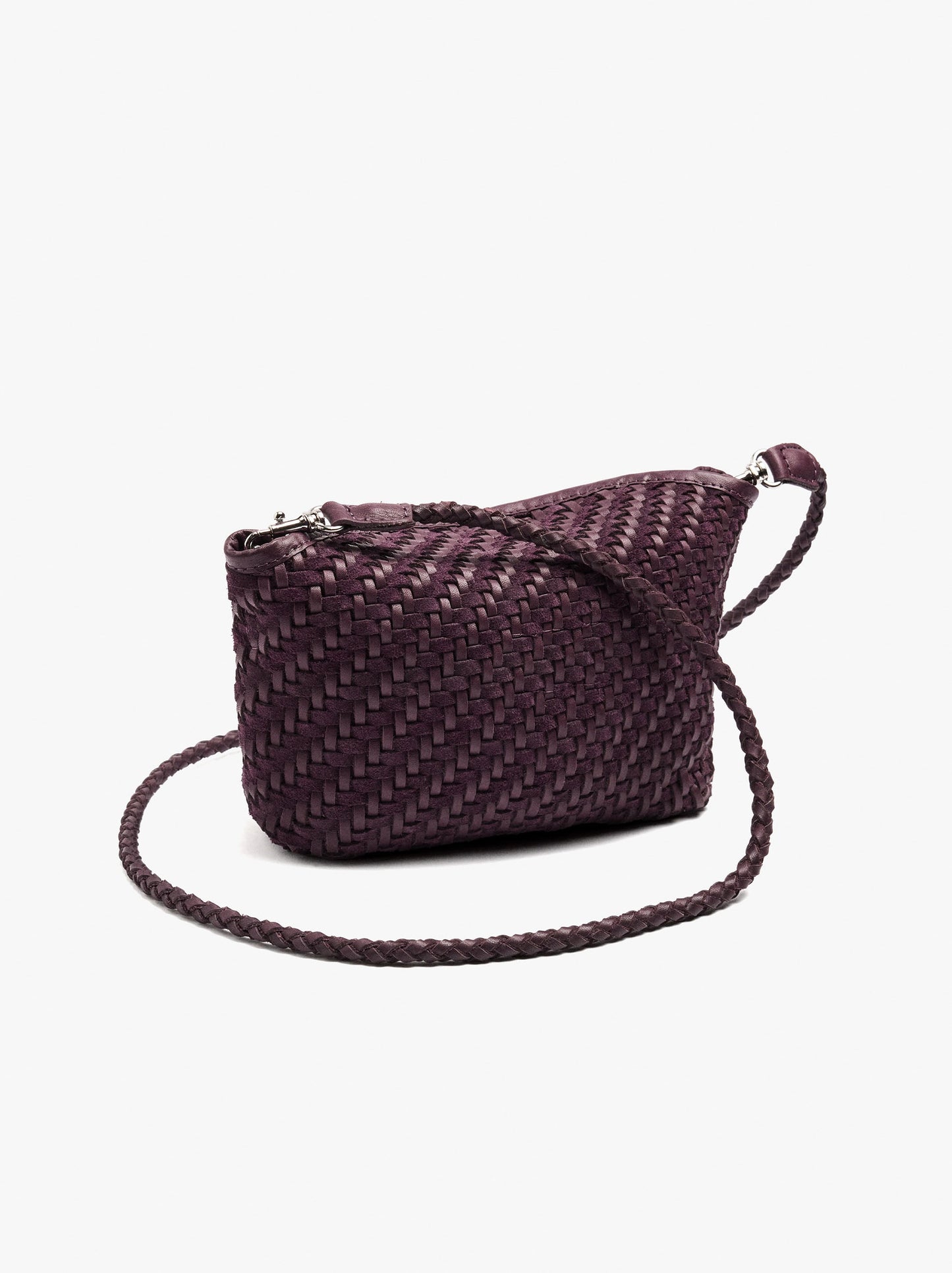 Crossbody Bag Of Braided Leather