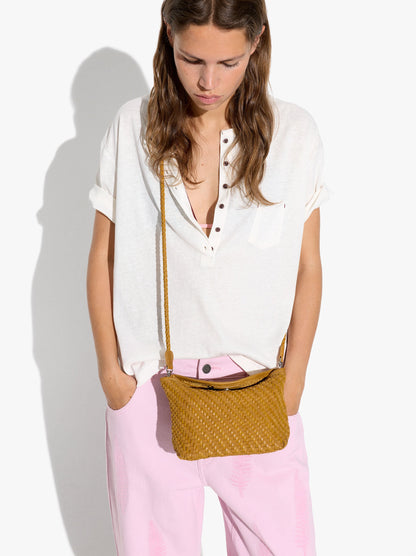 Crossbody Bag Of Braided Leather