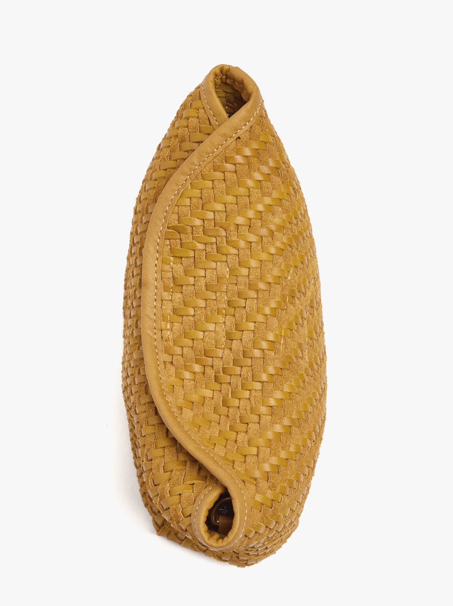 Crossbody Bag Of Braided Leather