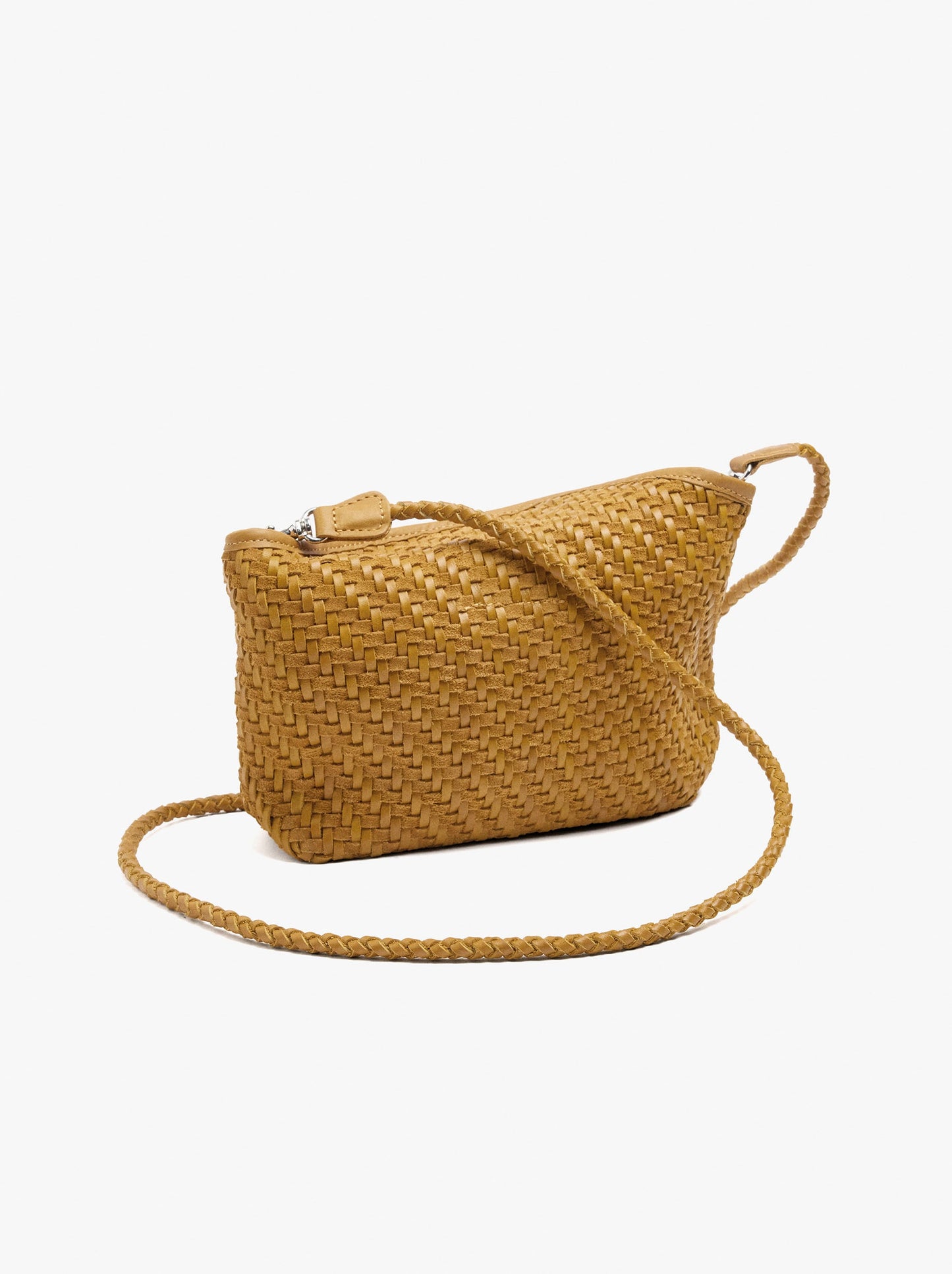 Crossbody Bag Of Braided Leather