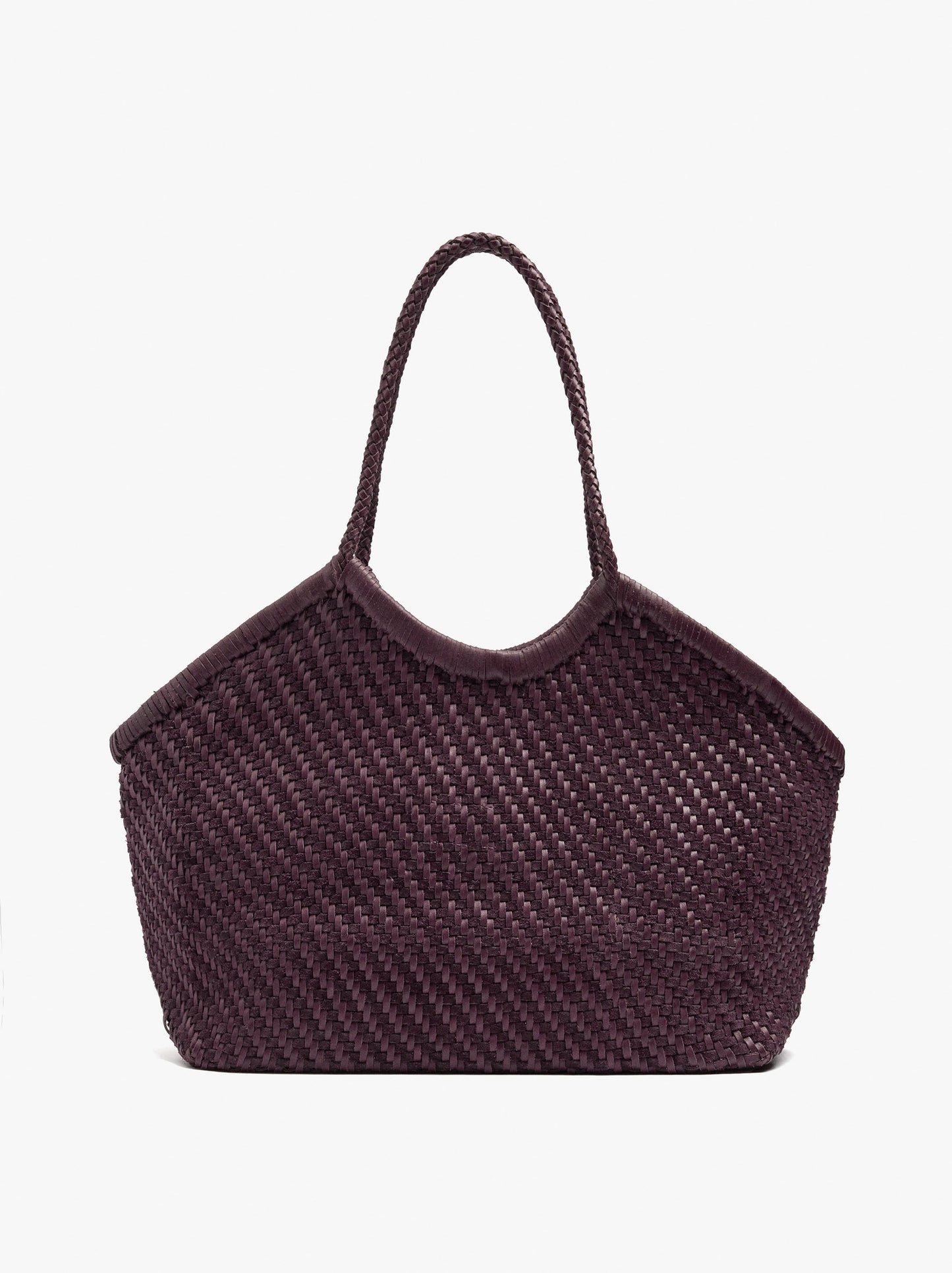 Woven Leather Shopper Bag