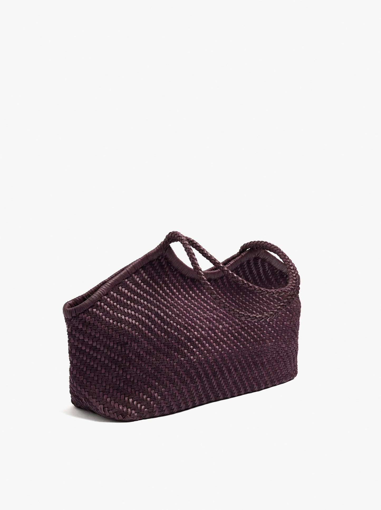 Woven Leather Shopper Bag