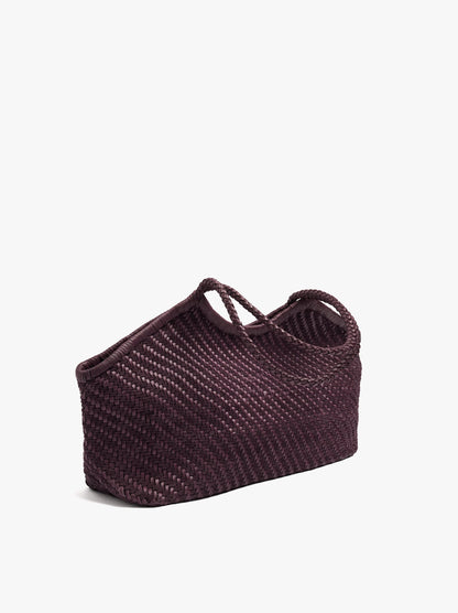 Woven Leather Shopper Bag