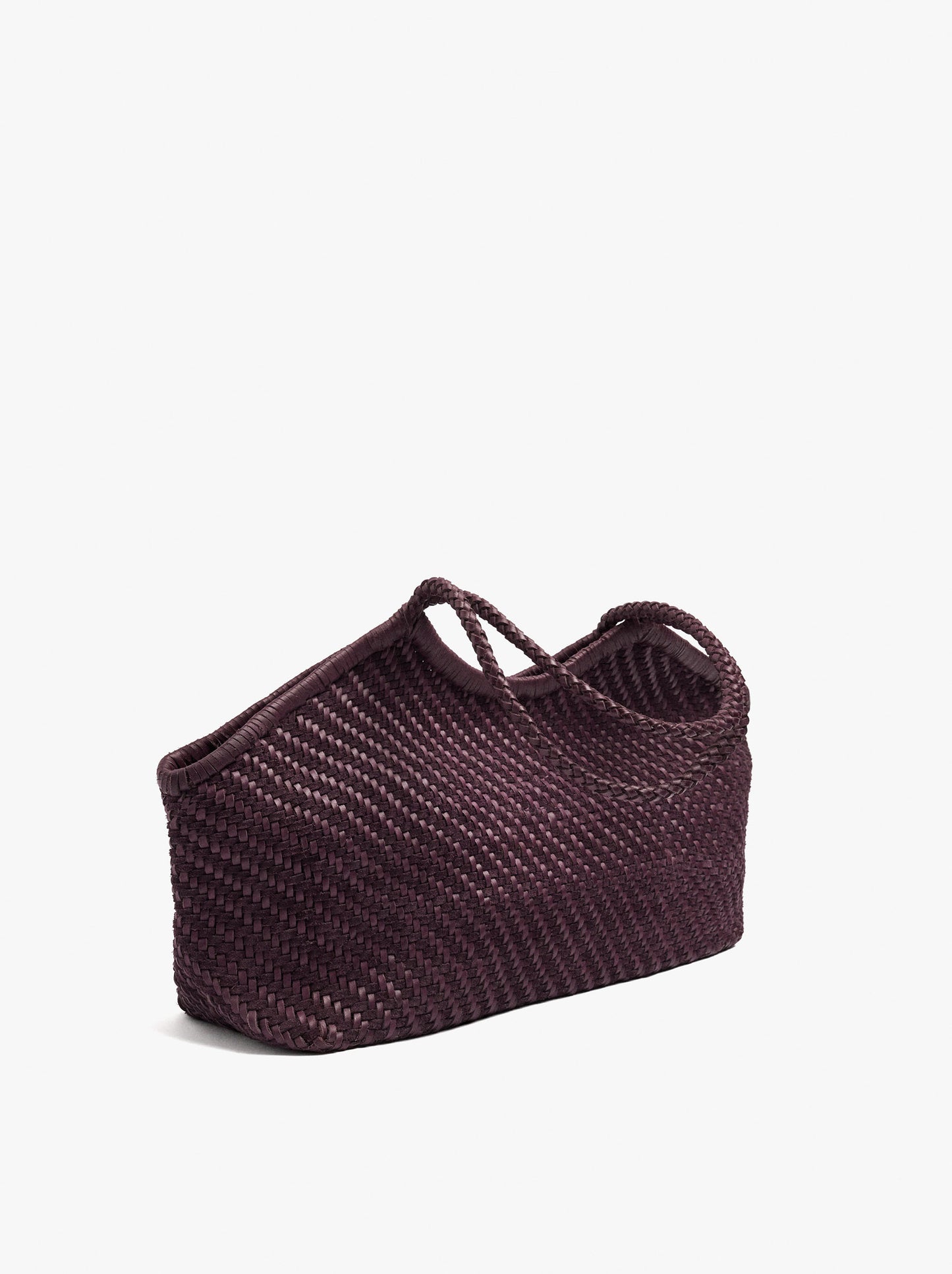 Woven Leather Shopper Bag