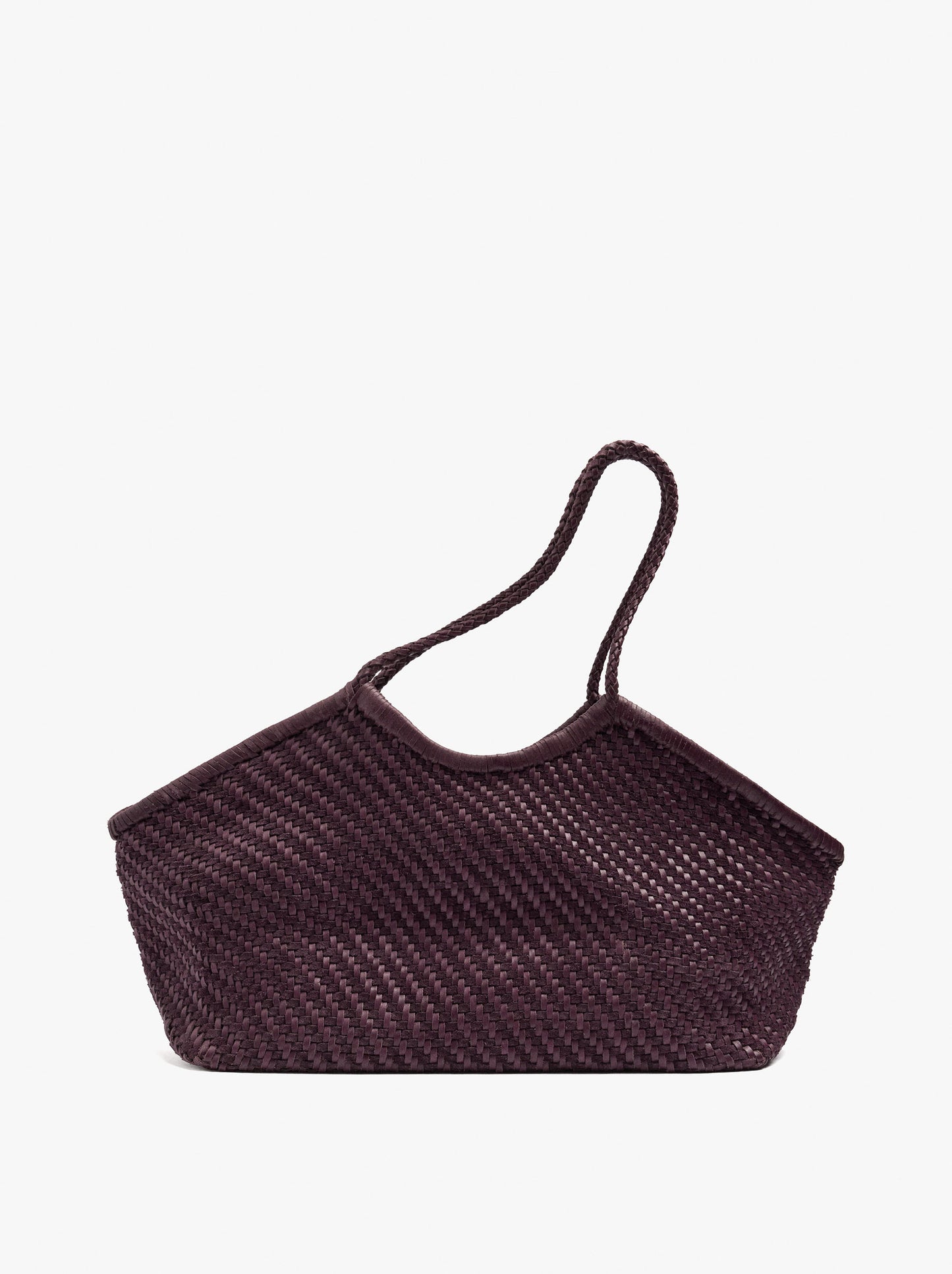 Woven Leather Shopper Bag