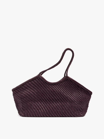 Woven Leather Shopper Bag