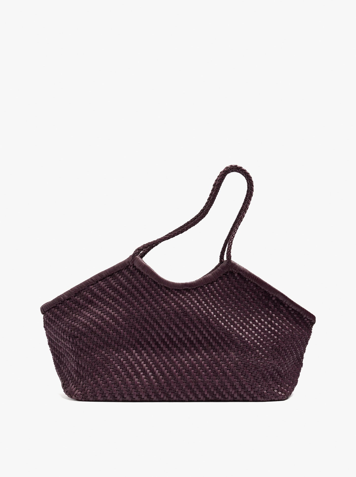 Woven Leather Shopper Bag