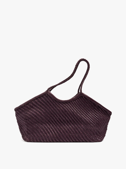 Woven Leather Shopper Bag