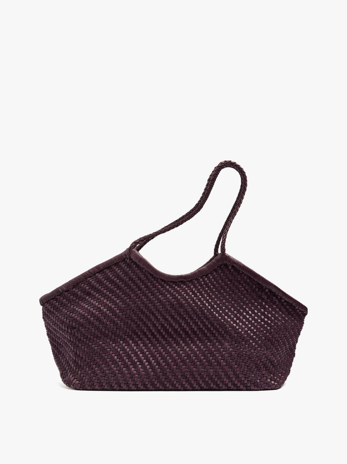 Woven Leather Shopper Bag