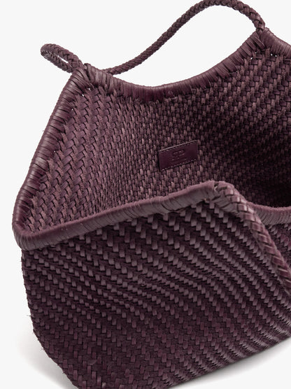 Woven Leather Shopper Bag