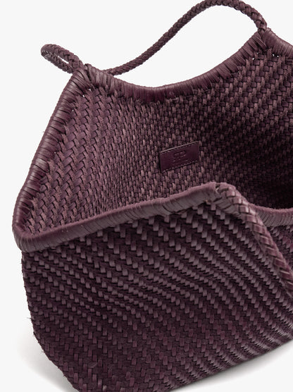 Woven Leather Shopper Bag