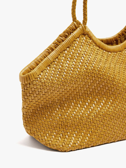 Woven Leather Shopper Bag