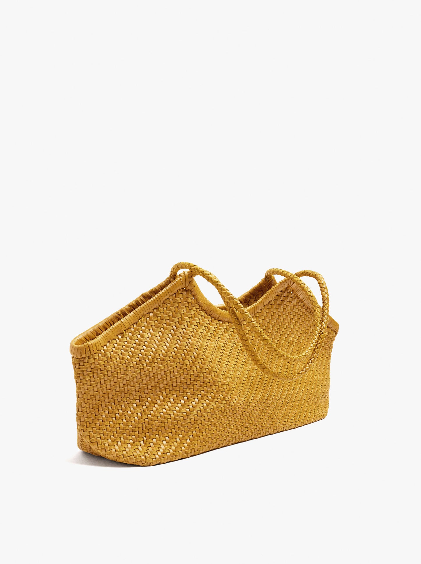 Woven Leather Shopper Bag