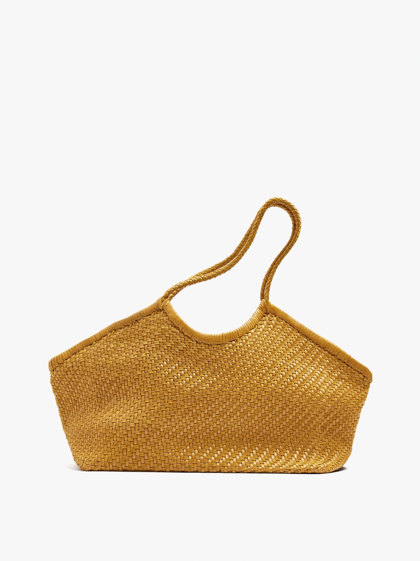 Woven Leather Shopper Bag