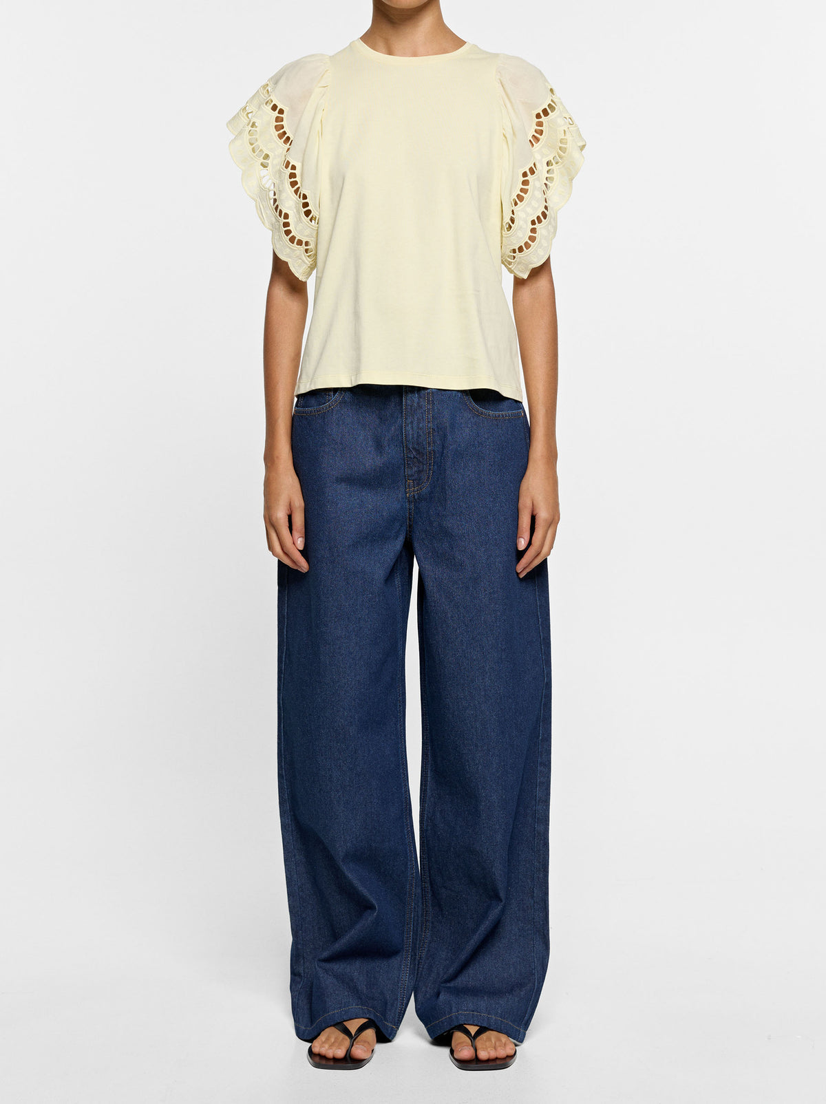 T-Shirt With Pierced Embroidery