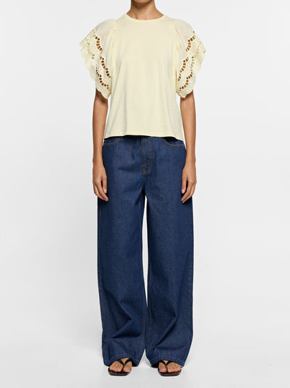 T-Shirt With Pierced Embroidery