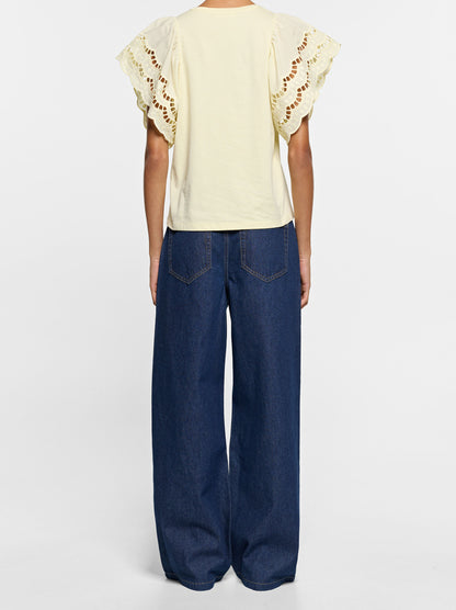 T-Shirt With Pierced Embroidery