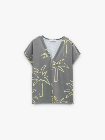 Printed Flowing Blouse