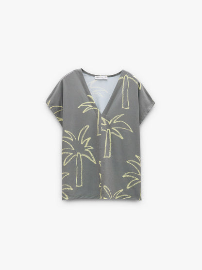 Printed Flowing Blouse
