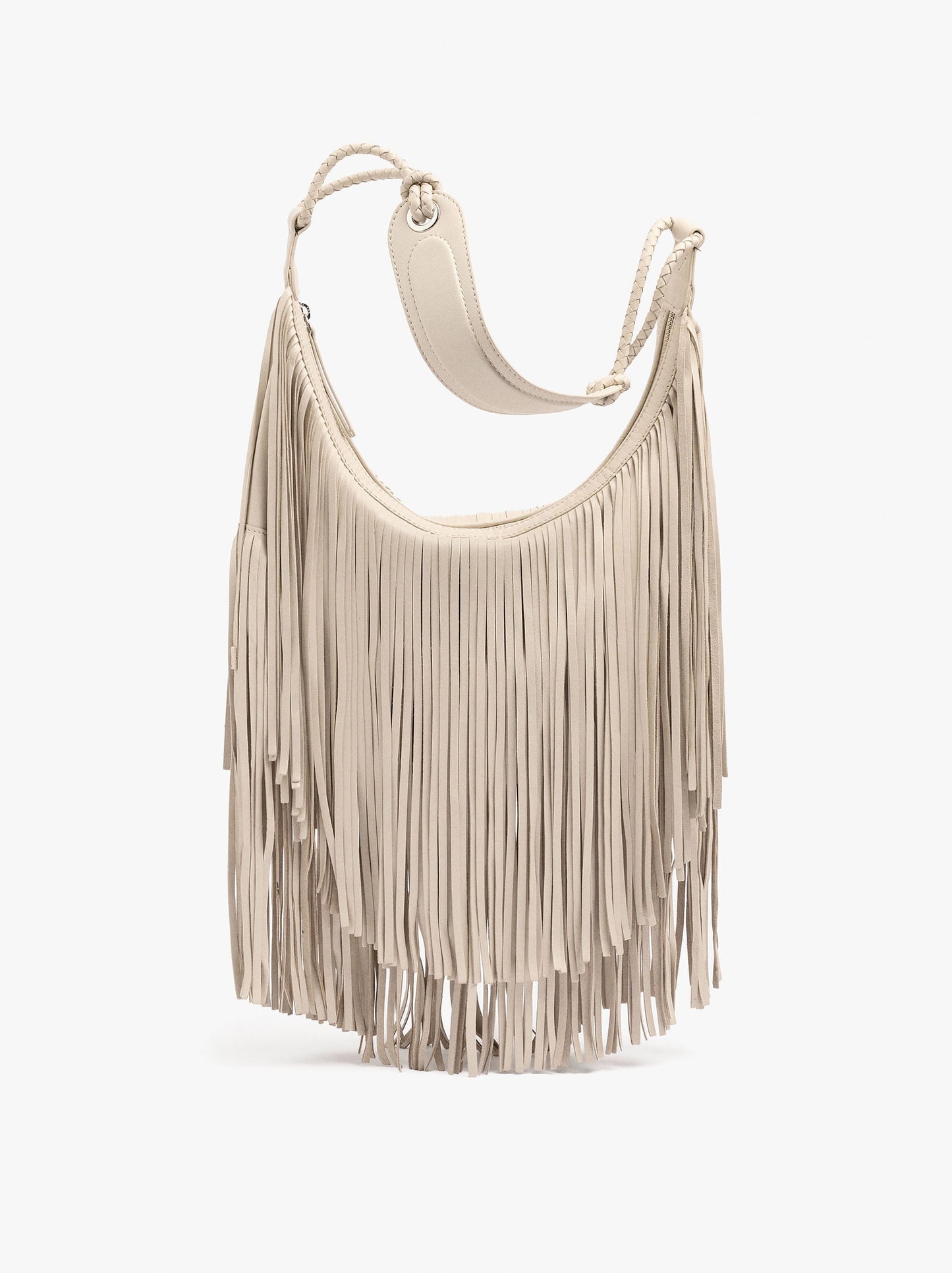 Shoulder Bag Of Leather With Fringes