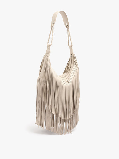 Shoulder Bag Of Leather With Fringes