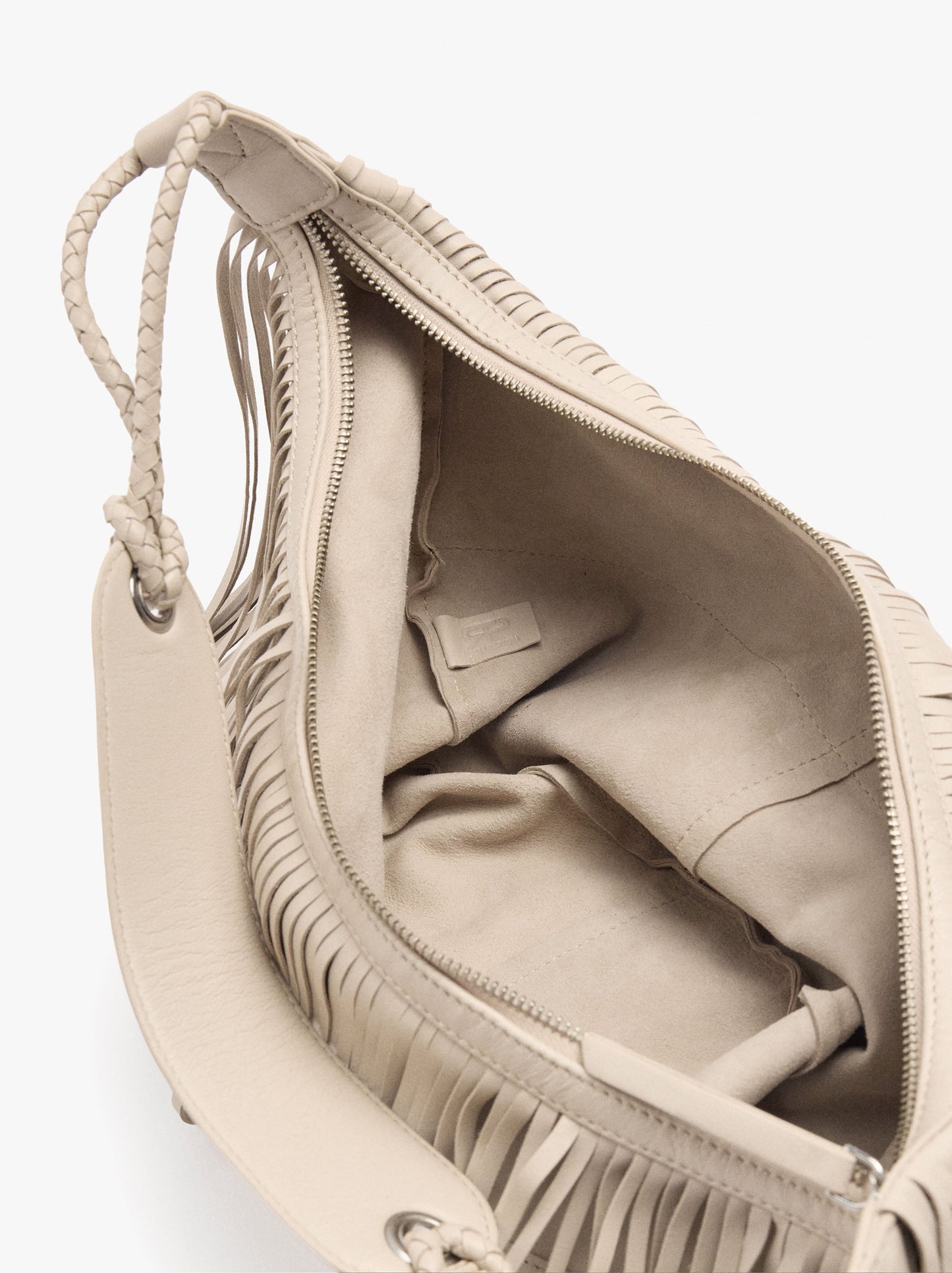 Shoulder Bag Of Leather With Fringes