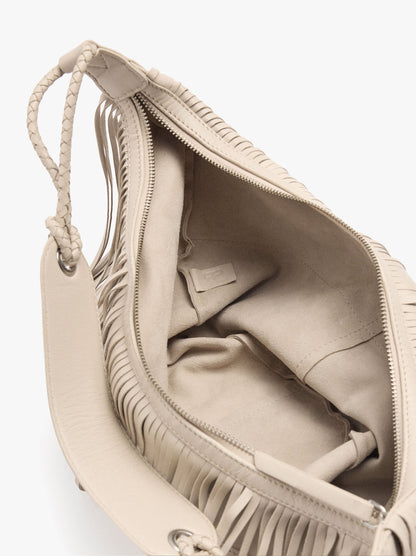 Shoulder Bag Of Leather With Fringes