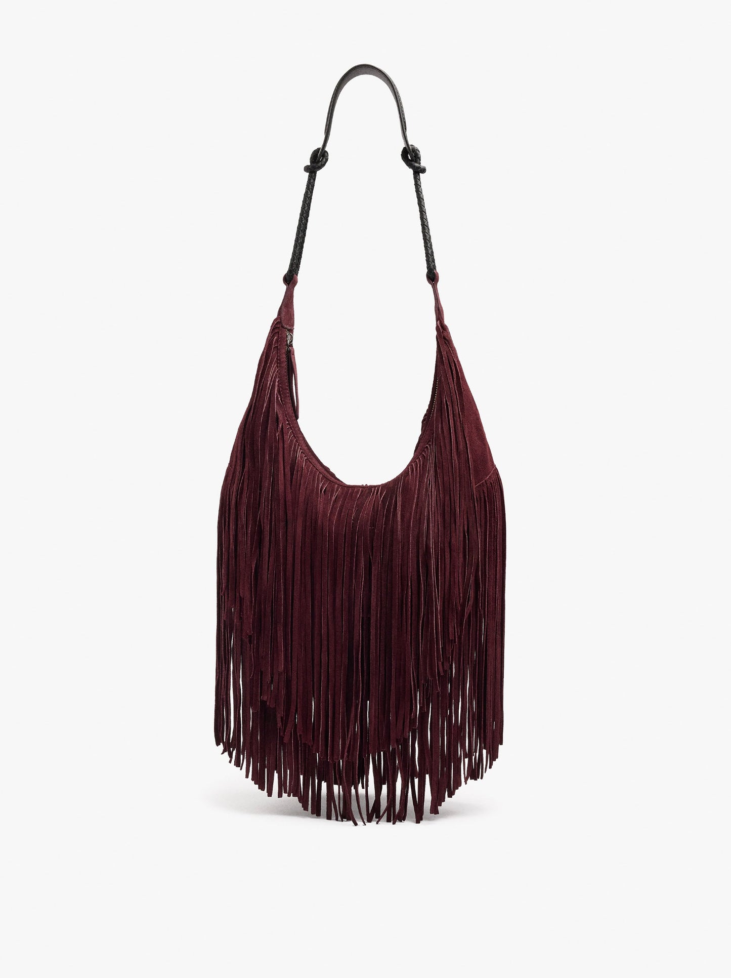 Shoulder Bag Of Leather With Fringes