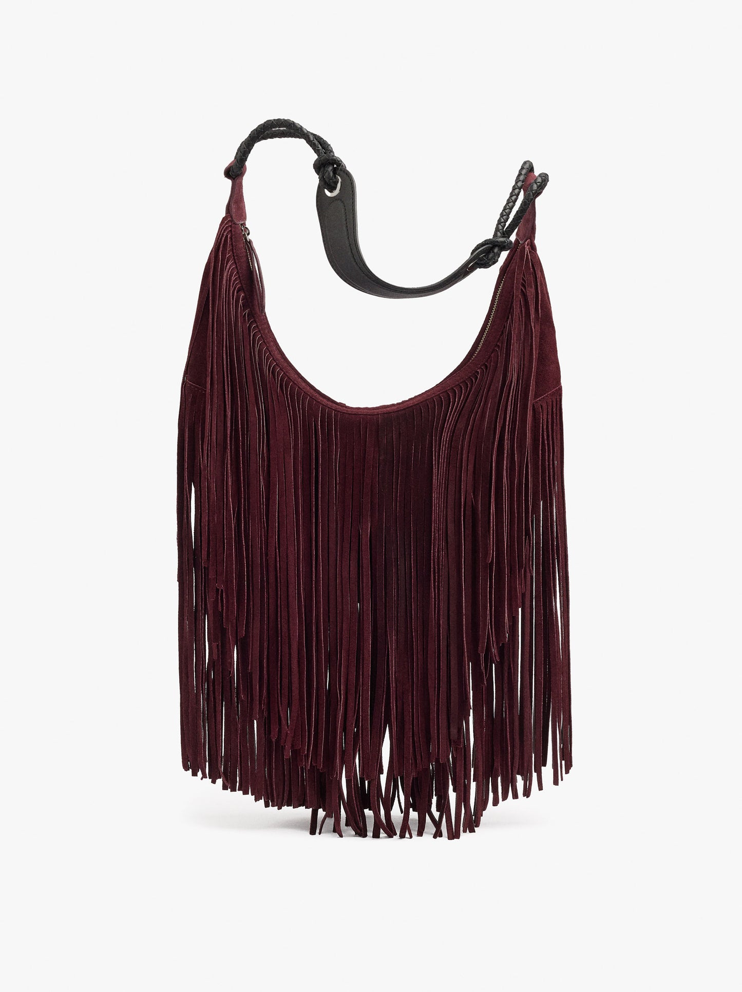 Shoulder Bag Of Leather With Fringes