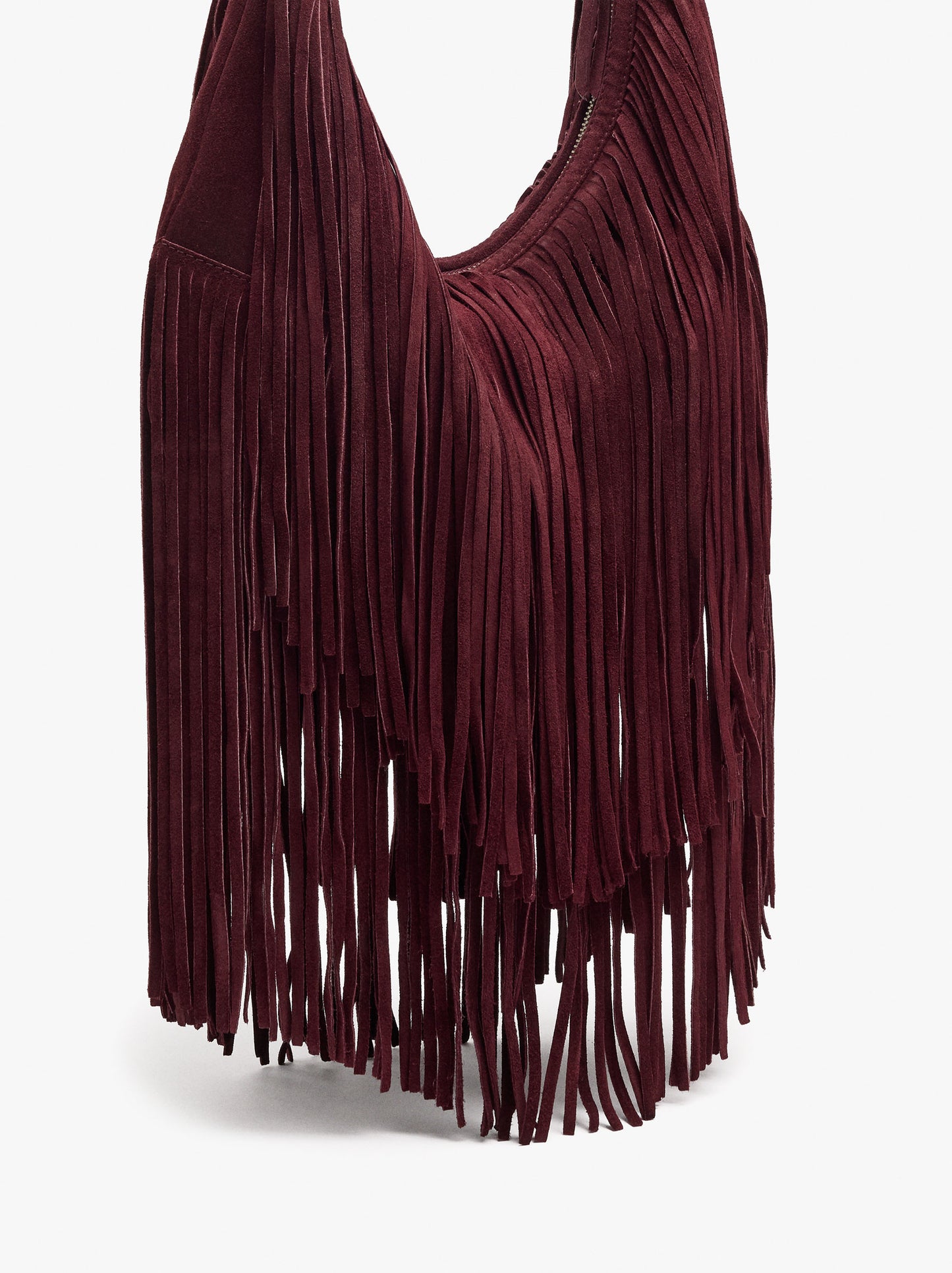 Shoulder Bag Of Leather With Fringes