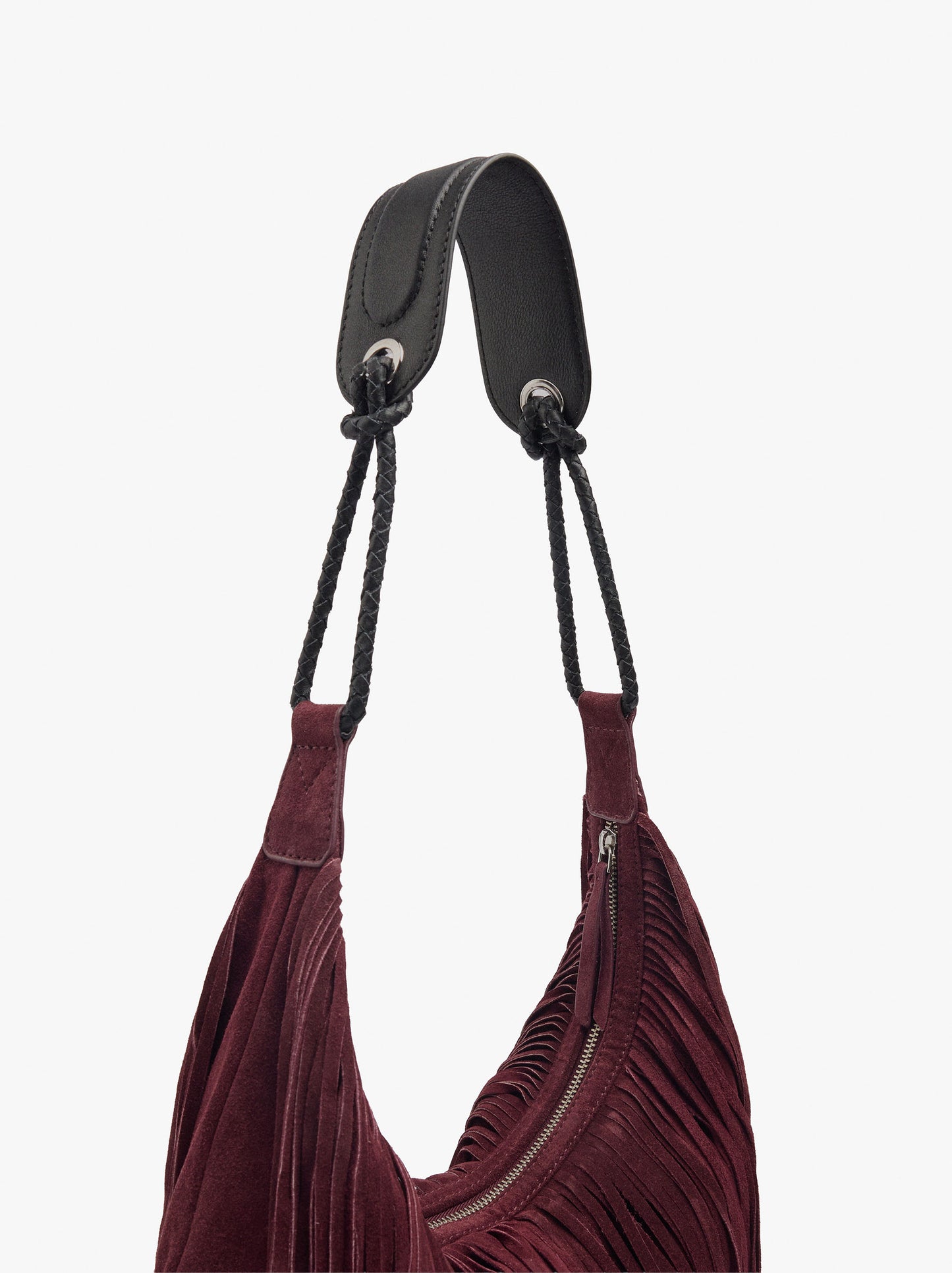 Shoulder Bag Of Leather With Fringes