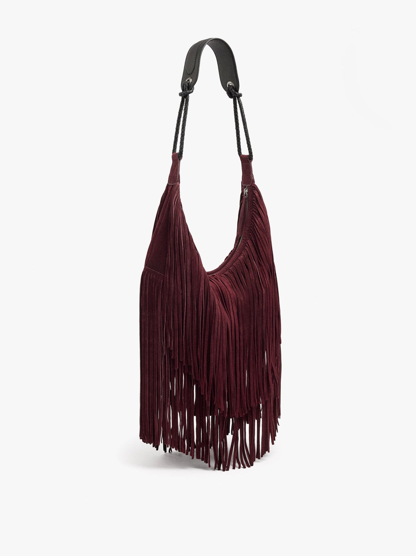 Shoulder Bag Of Leather With Fringes