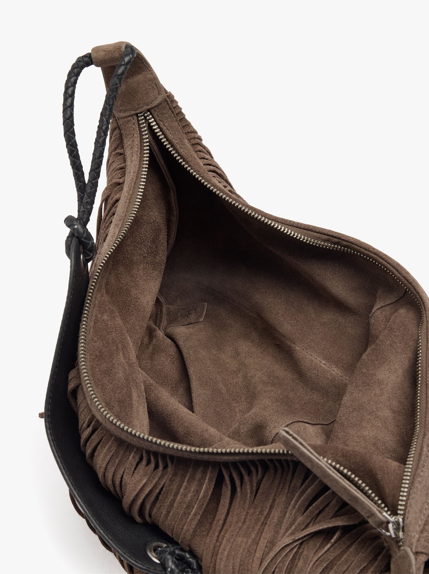 Shoulder Bag Of Leather With Fringes