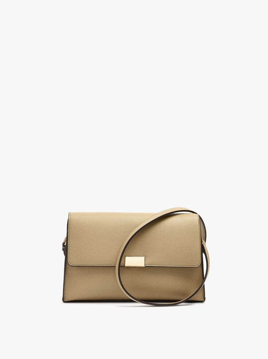 Plain Crossbody Bag With Flap