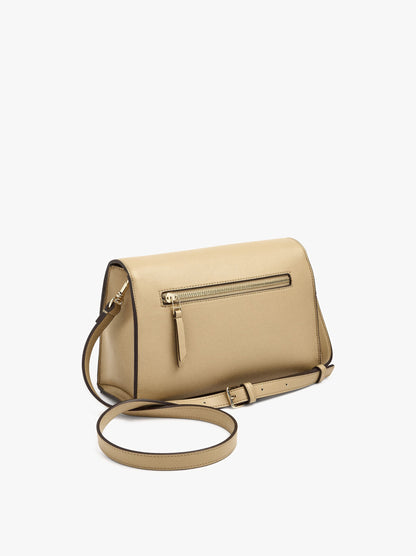 Plain Crossbody Bag With Flap