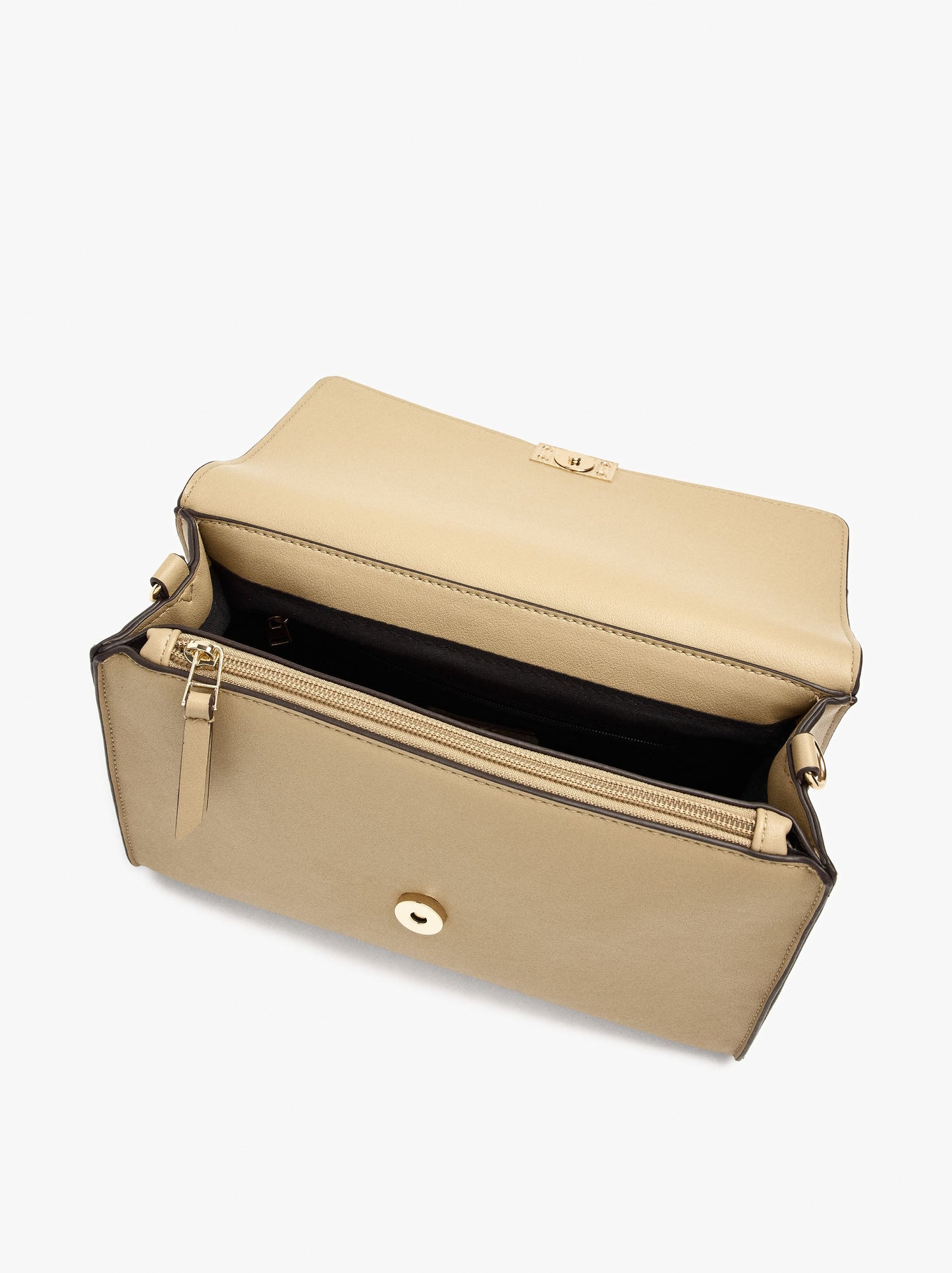 Plain Crossbody Bag With Flap