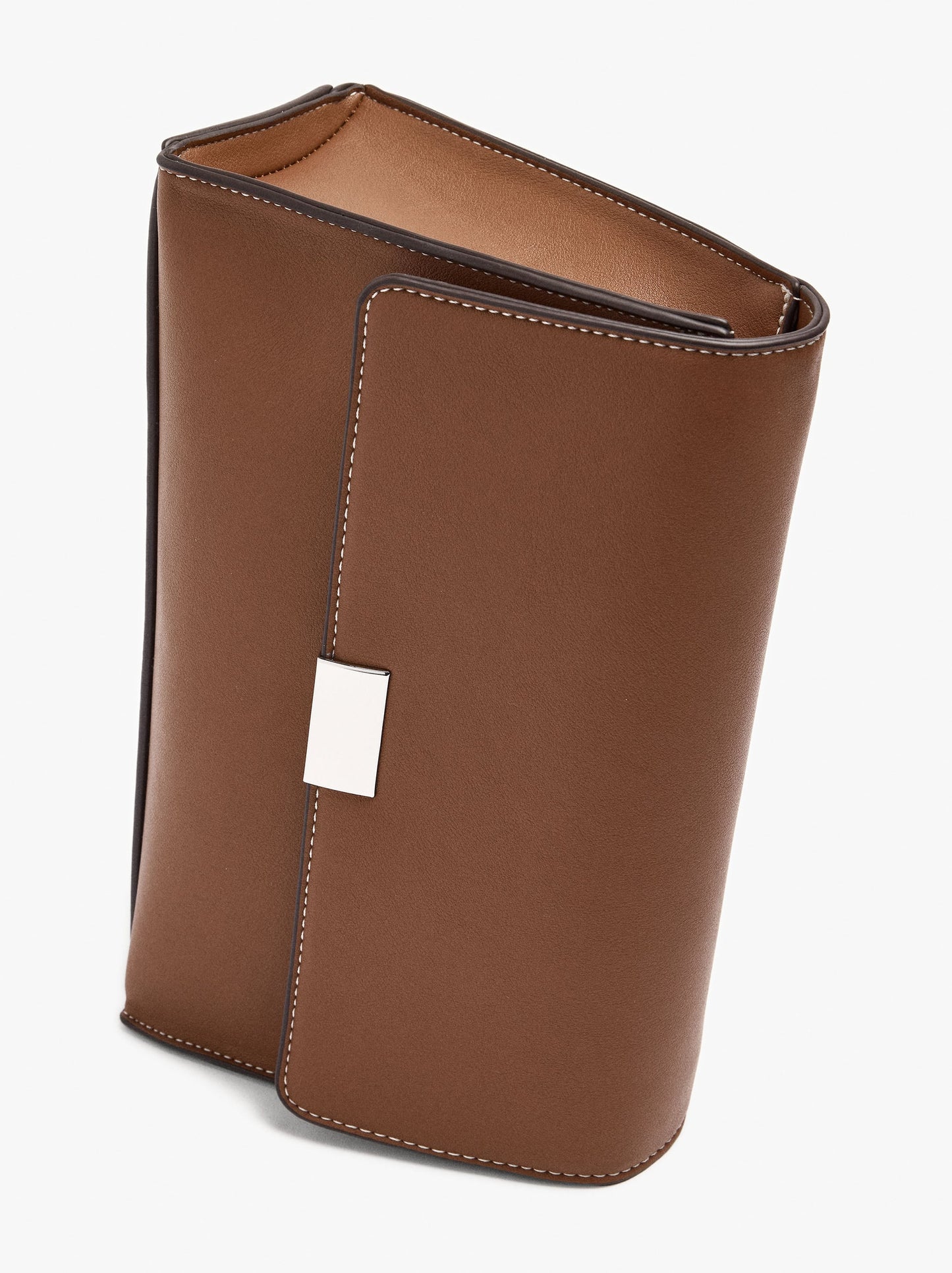 Plain Crossbody Bag With Flap