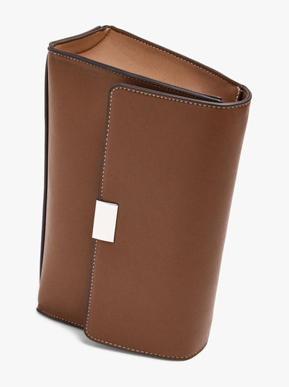 Plain Crossbody Bag With Flap