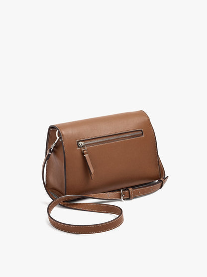 Plain Crossbody Bag With Flap