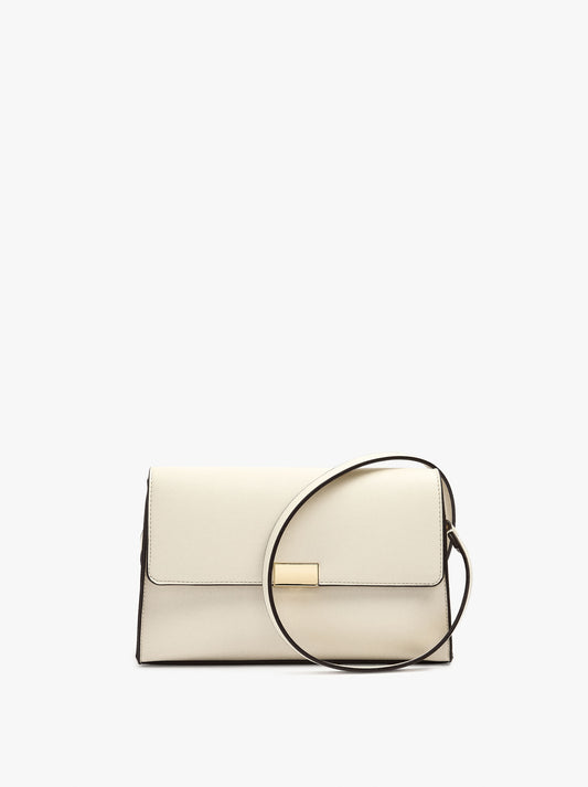 Plain Crossbody Bag With Flap