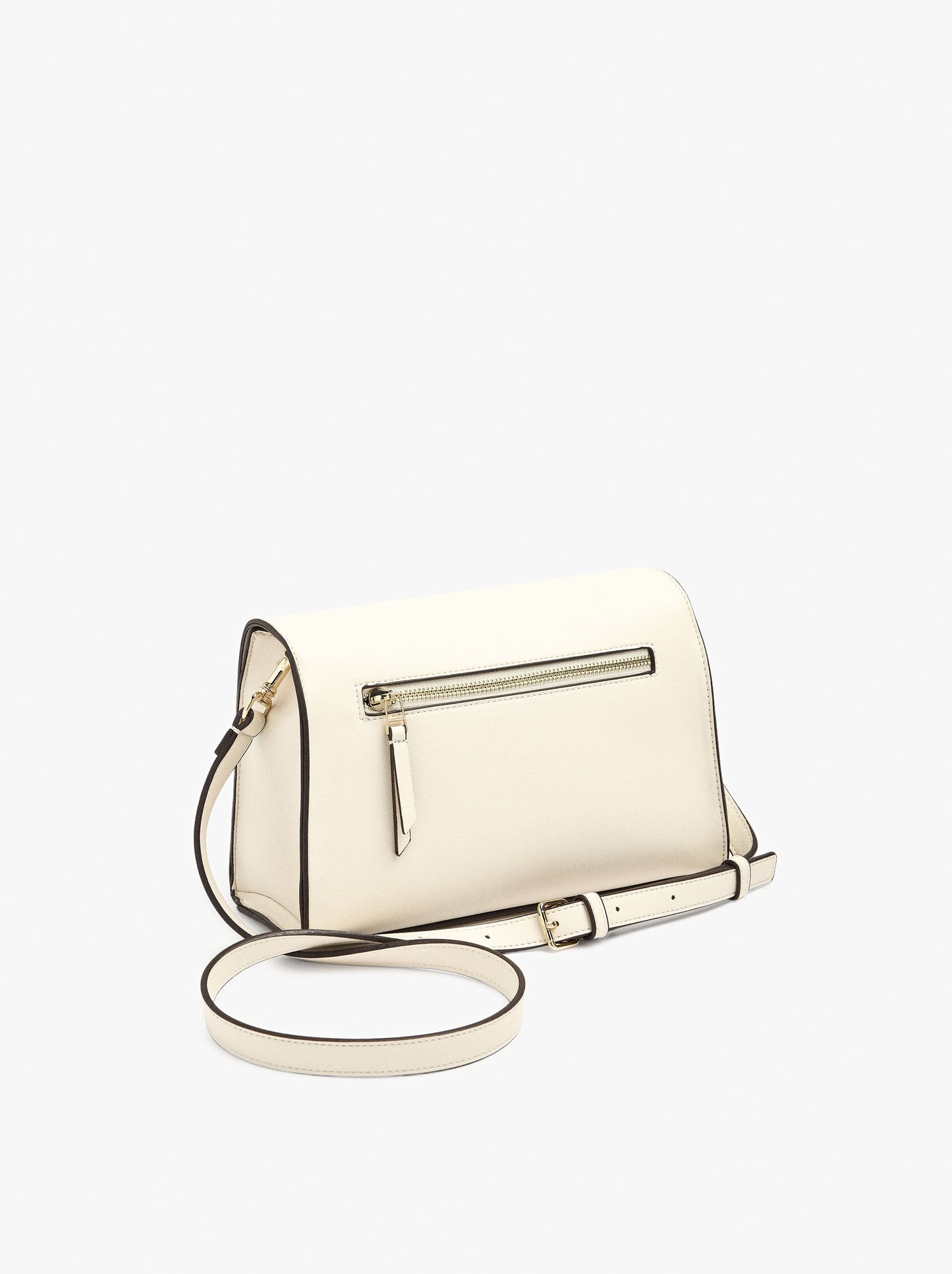 Plain Crossbody Bag With Flap